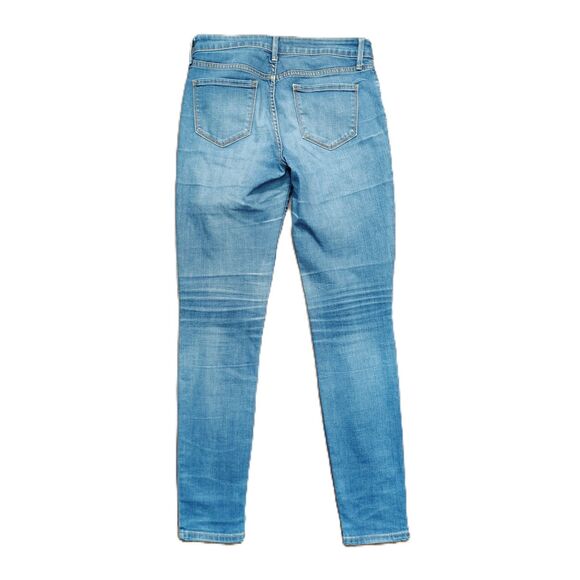 OLD NAVY Low Rise Rock Star Distressed Sz 6 Women's Stretch Jeans - Picture 2 of 4